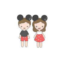 Load image into Gallery viewer, Boy With Mickey headband Cookie Cutter