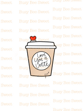 Load image into Gallery viewer, Coffee cup with heart (chubby) cutter