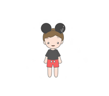 Load image into Gallery viewer, Boy With Mickey headband Cookie Cutter