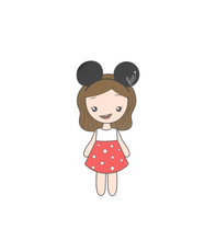 Load image into Gallery viewer, Girl With Mickey headband Cookie Cutter