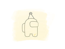 Load image into Gallery viewer, SUS with party hat Cookie Cutter