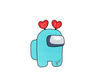 Load image into Gallery viewer, SUS with heart headband Cookie Cutter