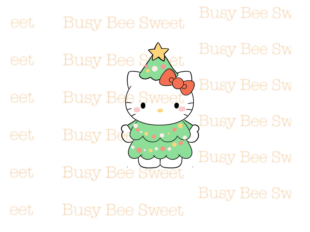 Christmas Tree Kitty Cutter
