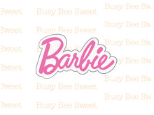 Load image into Gallery viewer, &quot;Barbie&quot; Word Cookie Cutter
