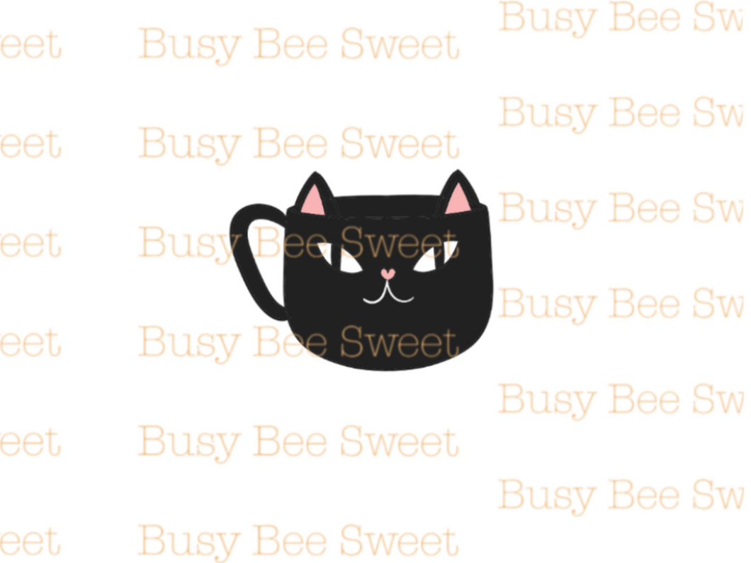 Black cat mug Cutter