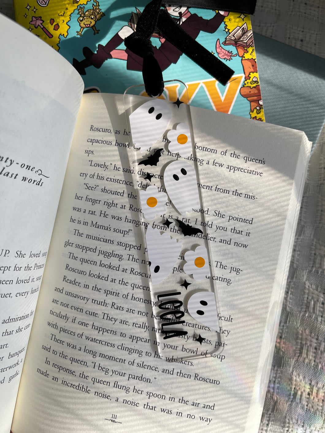 Halloween arcylic bookmark