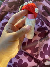 Load image into Gallery viewer, Crocheted Mushroom Chapstick Holder
