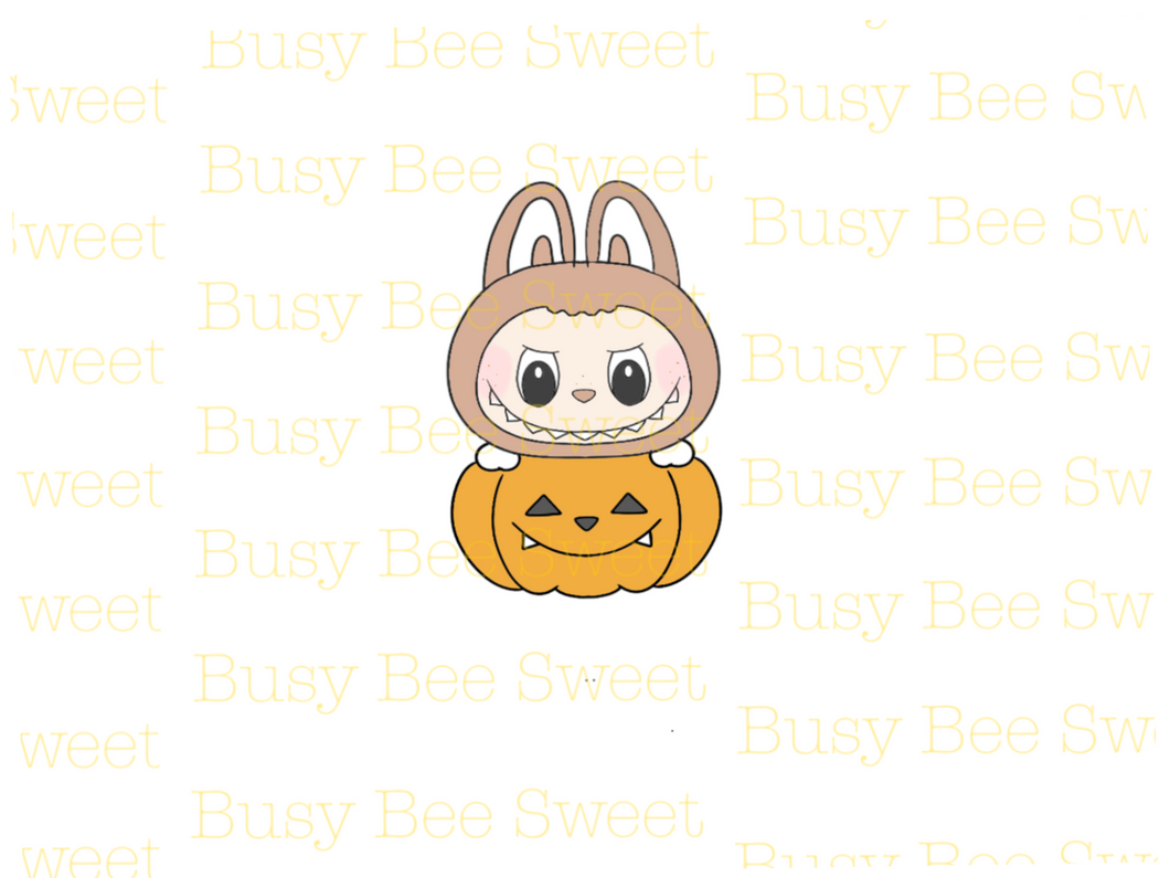 Pumpkin Cute Monster Cutter Plaque- Labubu
