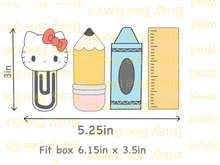 Load image into Gallery viewer, Back to school cutter set-apple
