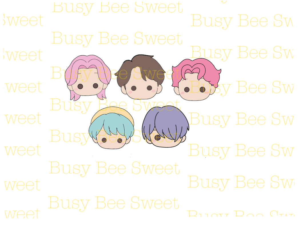 K-pop demon hunter Saja Boys cutter- set of 5