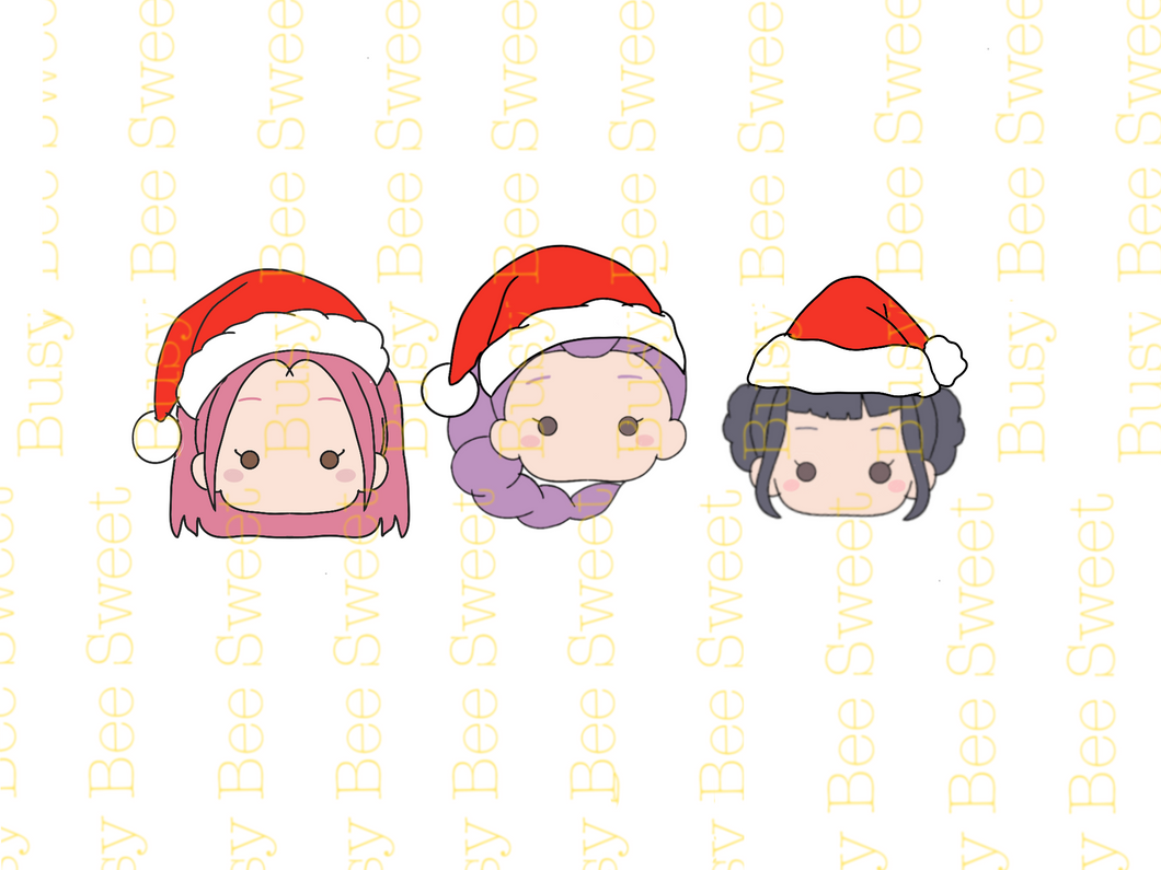 Xmas girls cutter- set of 3