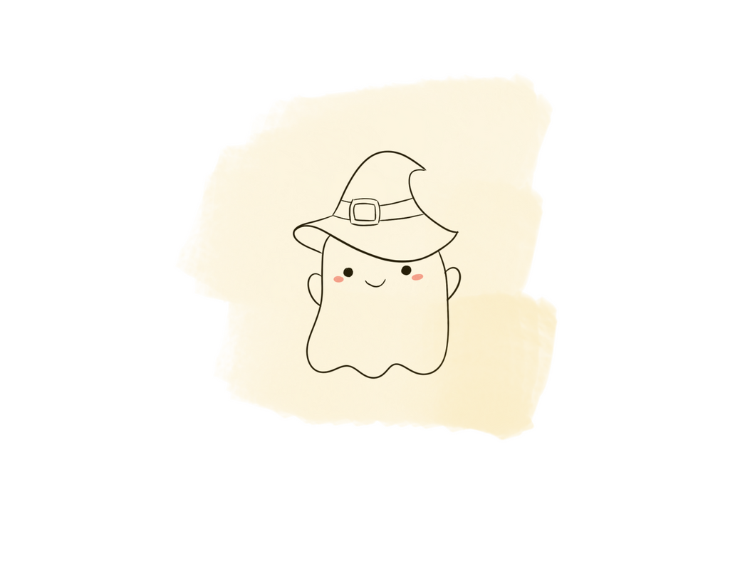Mr. Boo with witch hat cutter