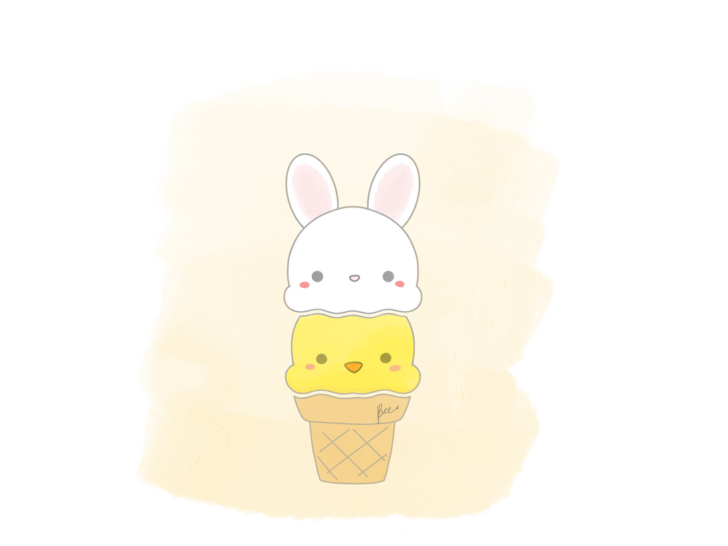 Bunny Ice Cream Cutter- 3 pieces MINI SET
