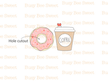 Load image into Gallery viewer, Coffee cup with heart (chubby) cutter
