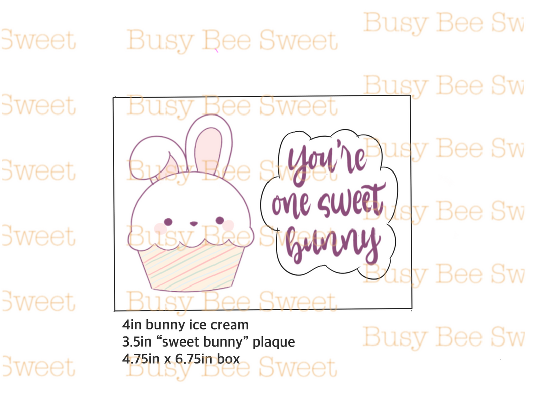 “Sweet bunny” plaque Cutter