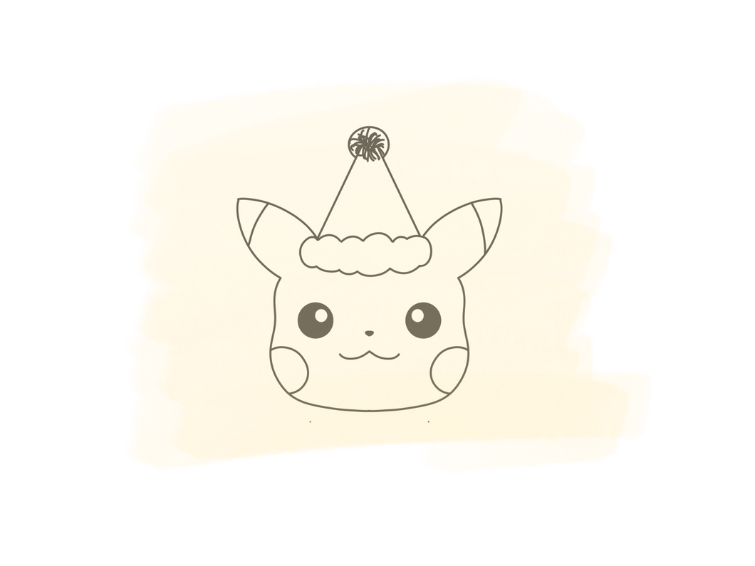 Pikachu with Party Hat Cutter