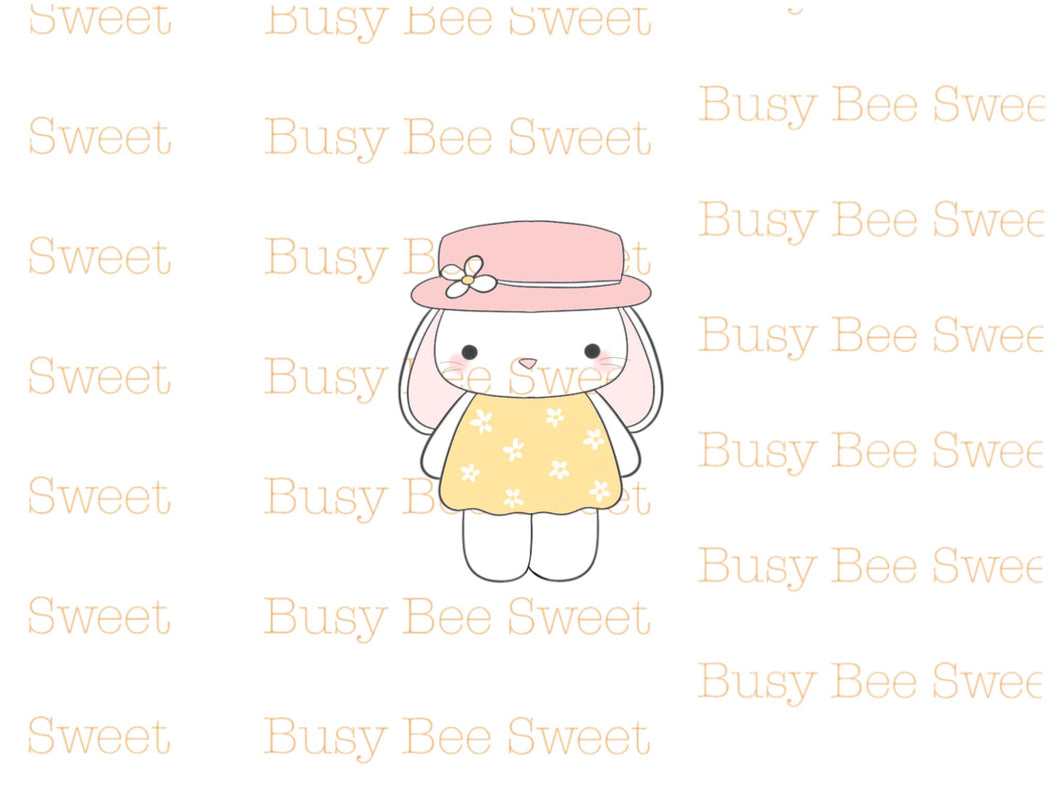Girl Bunny with Hat Cutter (full body)